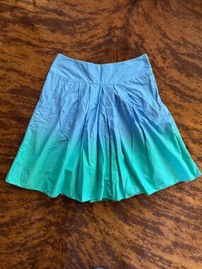 St. John's Bay Blue & Teal Ombre Skirt